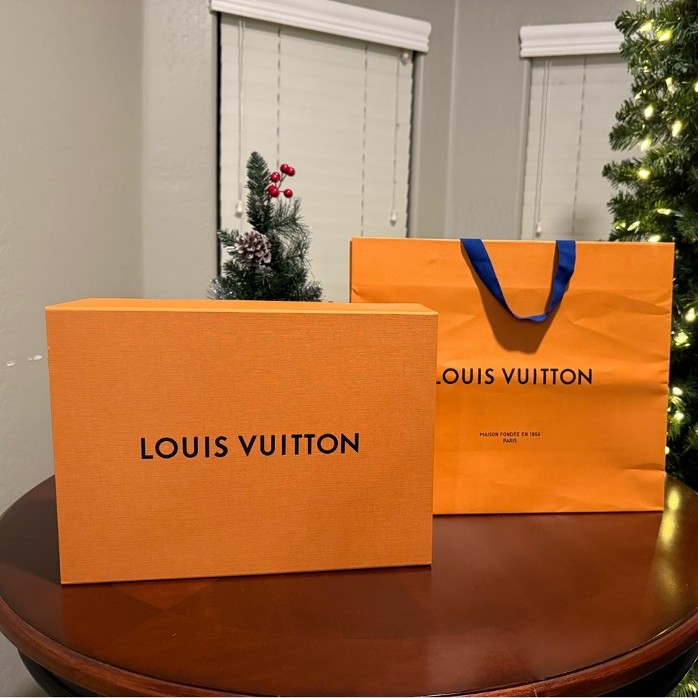 Louis Vuitton Signature Orange Gift Set Box and Bag